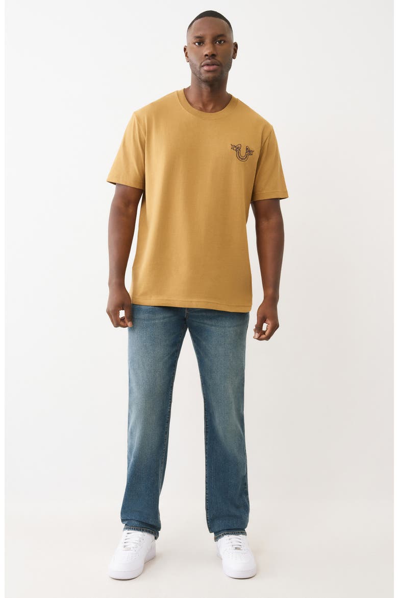 Heavy Ribbon Cotton T-Shirt, Alternate, color, JAVA