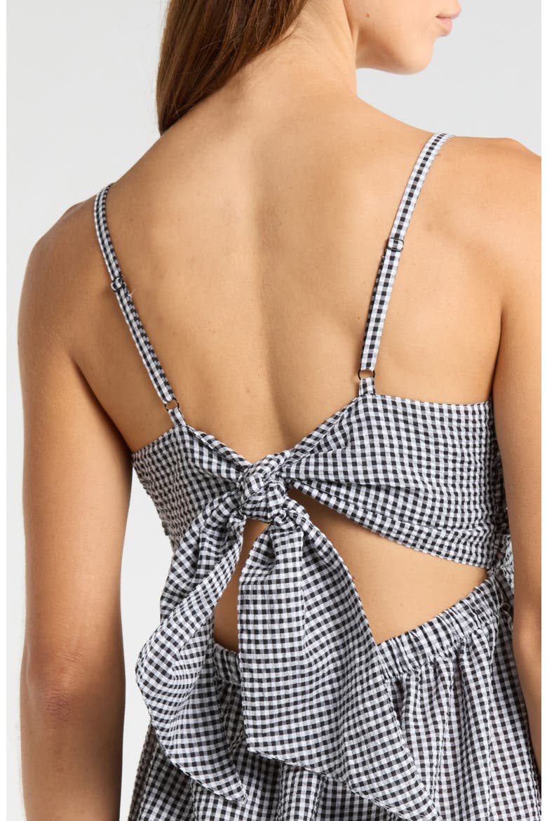 Ashlynn Midi Dress, Alternate, color, BLACK/ WHITE