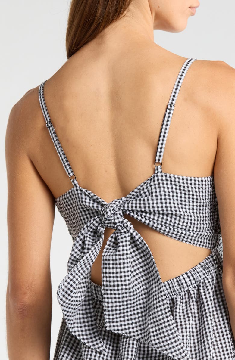 Steve Madden Ashlynn Midi Dress, Alternate, color, Black/ White