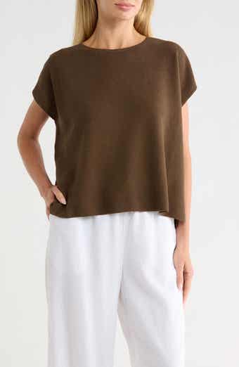 Boxy Organic Linen & Cotton Sweater