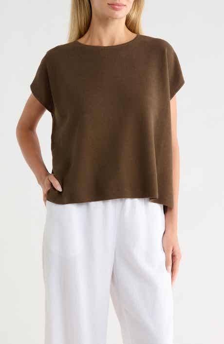 Boxy Organic Linen & Cotton Sweater