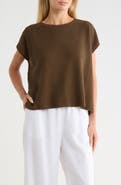 Eileen Fisher Boxy Organic Linen & Cotton Sweater