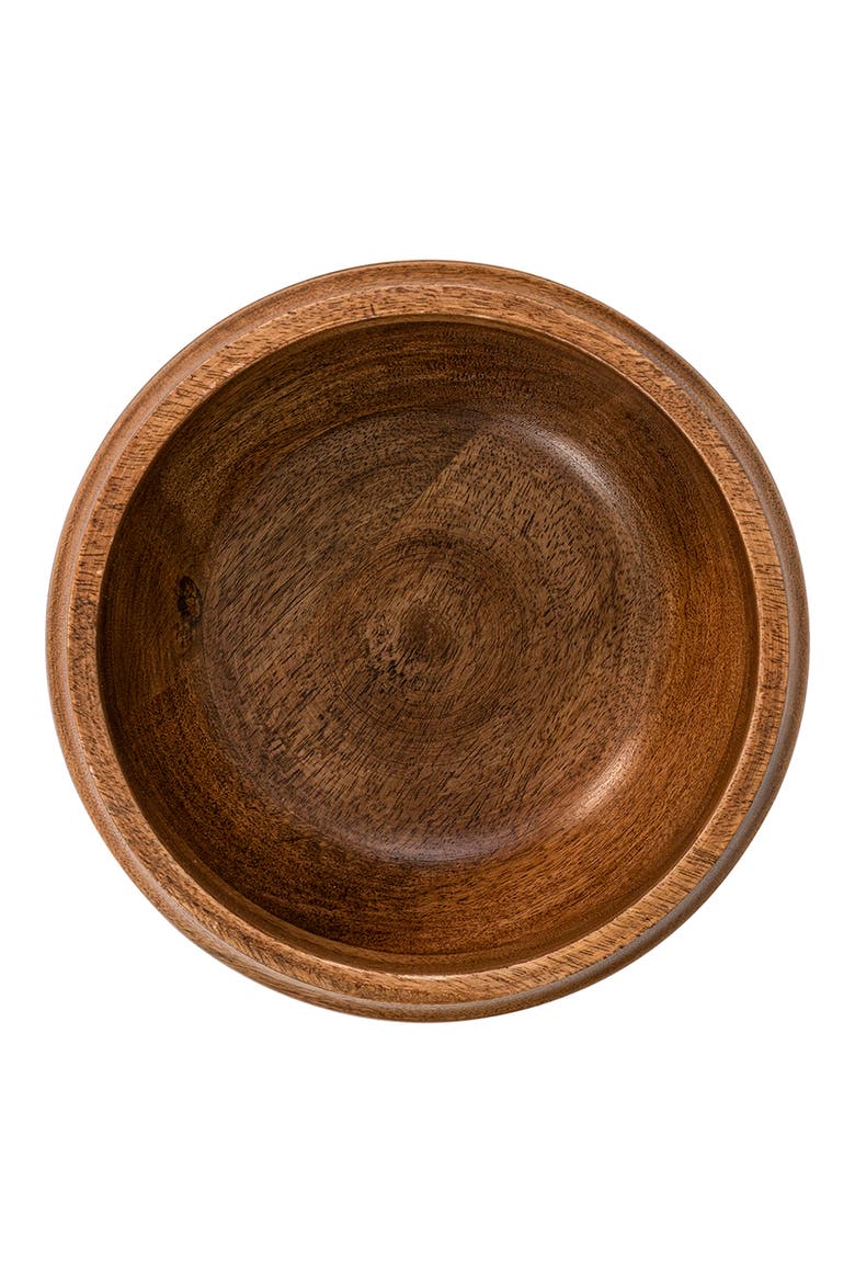 Bilbao Wood 10-Inch Serving Bowl, Alternate, color, BROWN