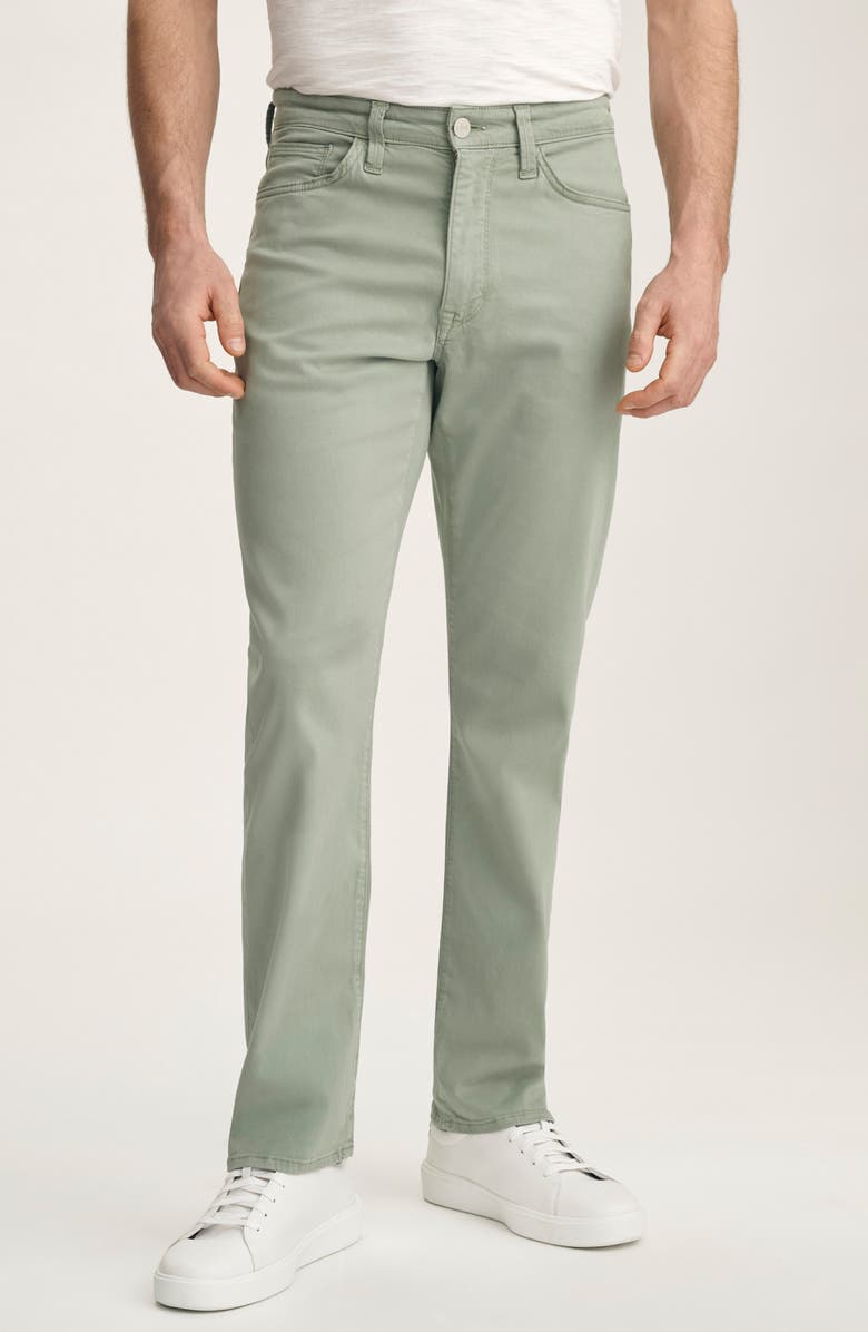 34 Heritage Courage Stretch Twill Straight Leg Pants, Main, color, Iceberg Green Twill