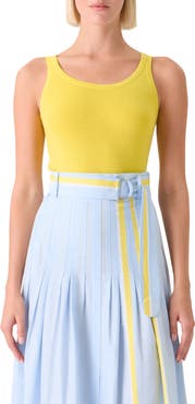 Akris punto Fitted Virgin Wool Sweater Tank