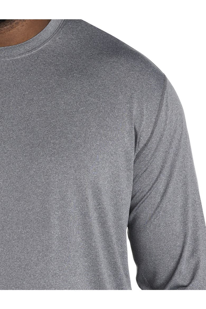 Big & Tall Long-Sleeve Base Layer Top, Alternate, color, GRANITE
