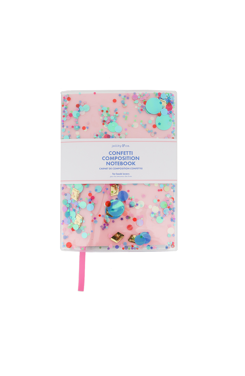 Jollity & Co. Book Club Confetti Notebook, Main, color, Assorted Pre-Pack