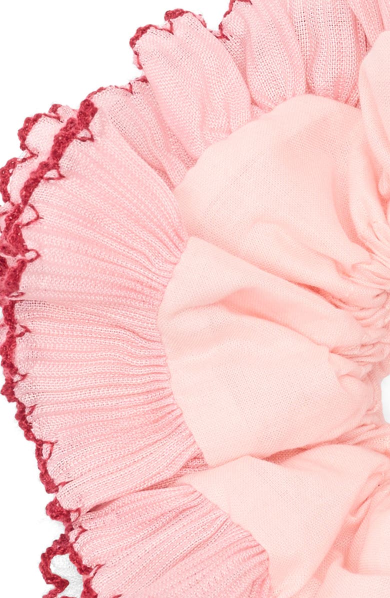 L. Erickson Lilo Floral Scrunchie, Alternate, color, Pink/ Red