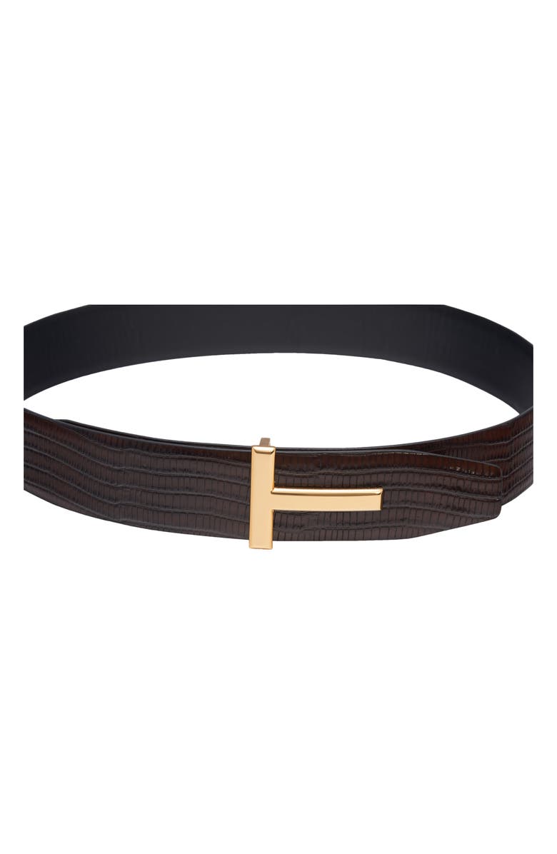 TOM FORD Tejus Reversible Leather Belt, Alternate, color, 