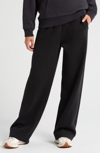 Zella Cloud Fleece Straight Leg Sweatpants | Nordstrom
