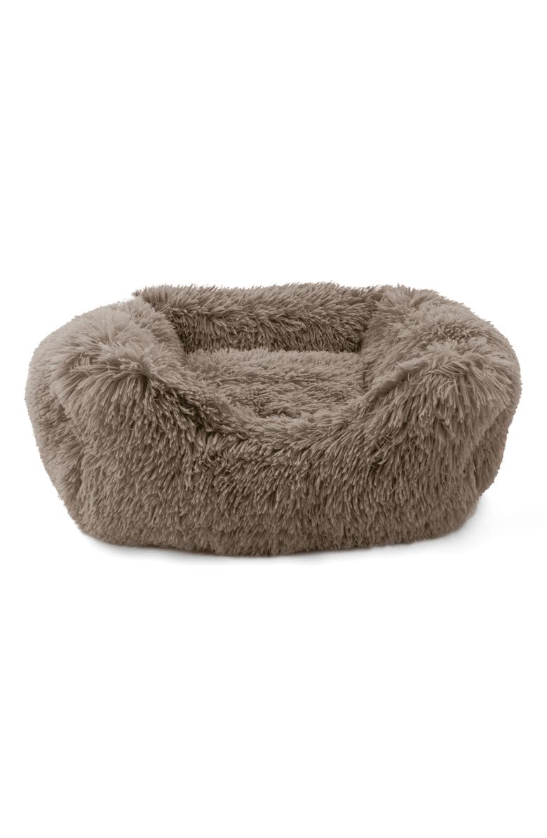 Precious Tails Super Lux Shag Faux Fur Pet Bed, Main, color,