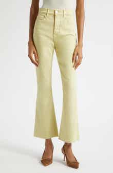 Carson Raw Hem High Waist Ankle Flare Jeans