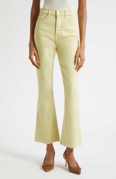 Carson Raw Hem High Waist Ankle Flare Jeans