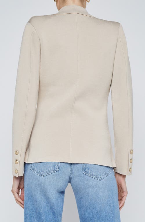 L Agence L'agence Chamberlain Knit Blazer In Neutral