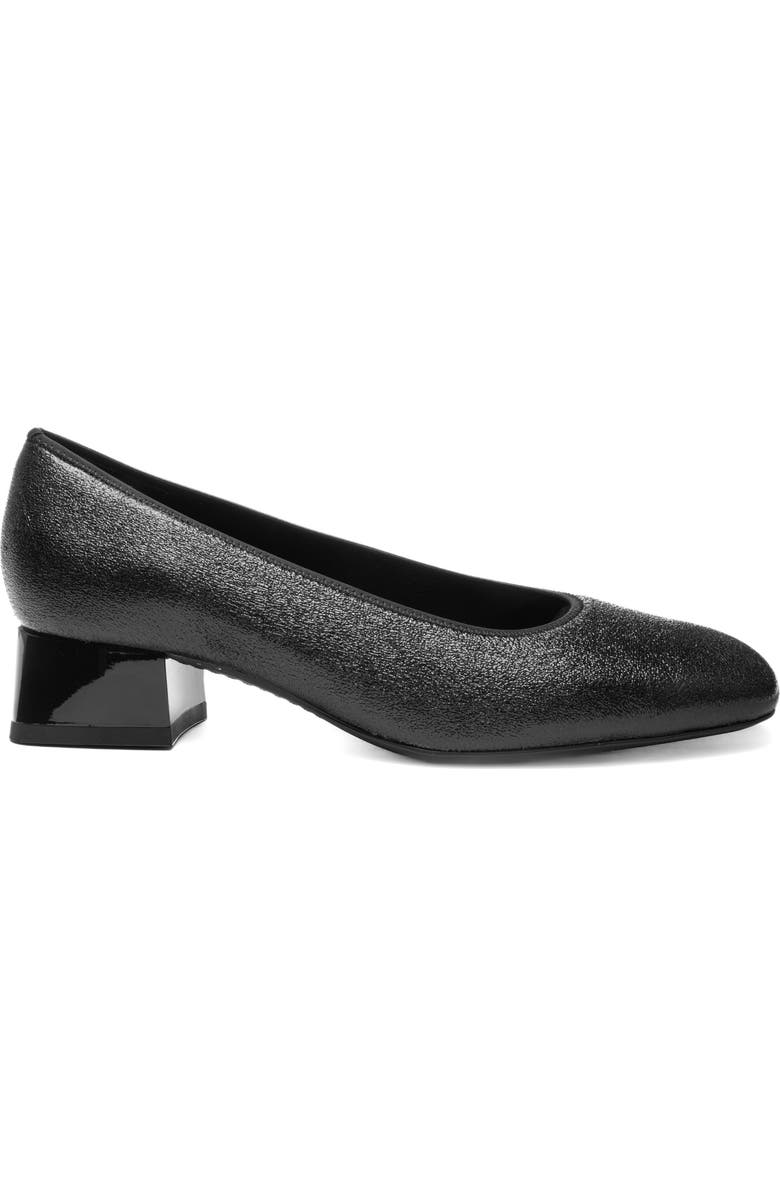 ara Gypsum Block Heel Pump, Alternate, color, Black