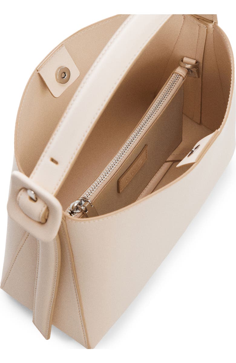 MANGO Faux Leather Shopper, Alternate, color,