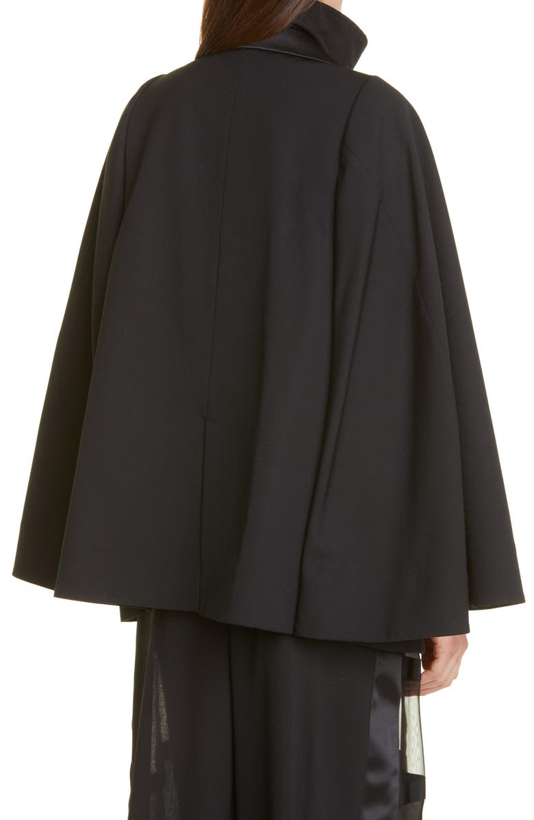 Sacai Hybrid Suiting Cape, Alternate, color, 