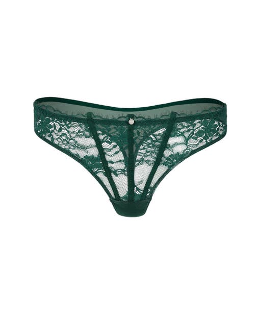 Adore Me Mandi Thong Panties In Dark Green