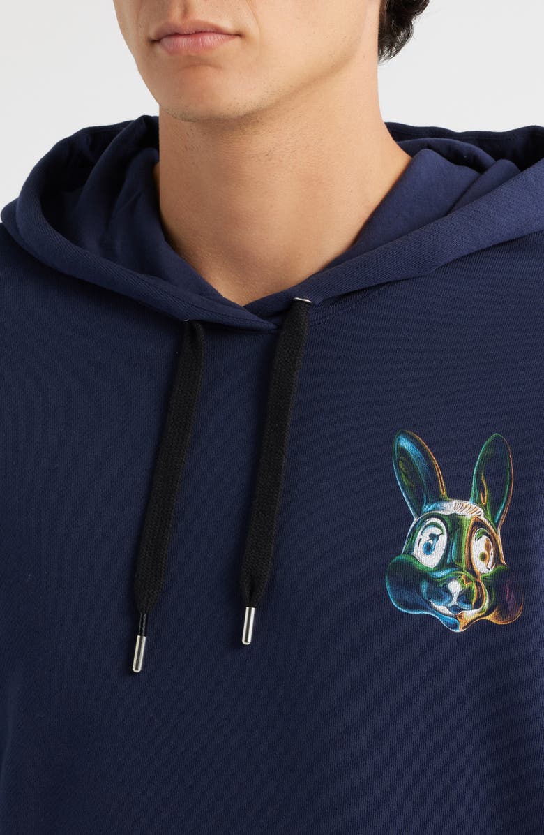 PS Paul Smith Bunny Hoodie, Alternate, color, Very Dark Navy