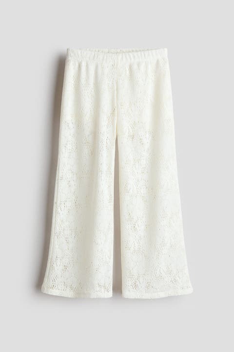 Crochet-look Trousers