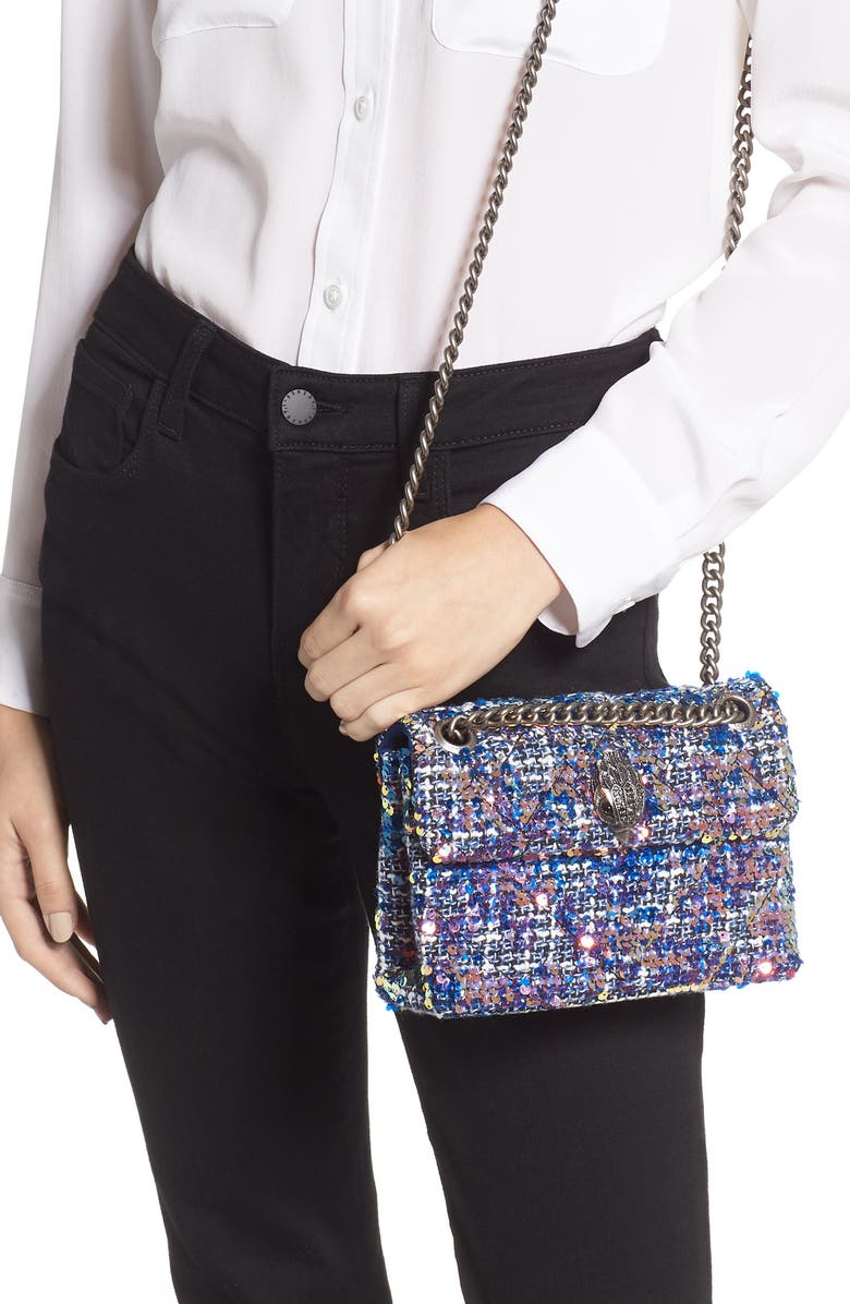 Kurt Geiger London Mini Kensington X Tweed Shoulder Bag, Alternate, color,