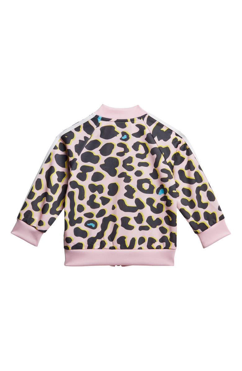 adidas Originals Leopard Print Recycled Polyester Tracksuit, Alternate, color, 