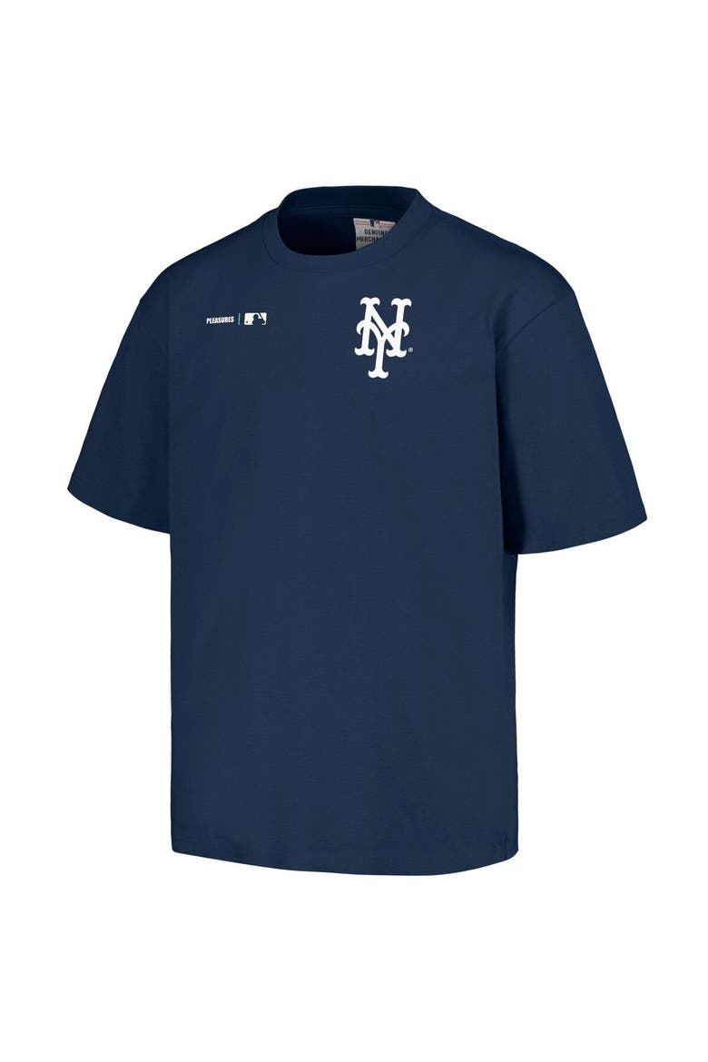 Men's PLEASURES  Navy New York Mets Precision T-Shirt, Alternate, color, Navy