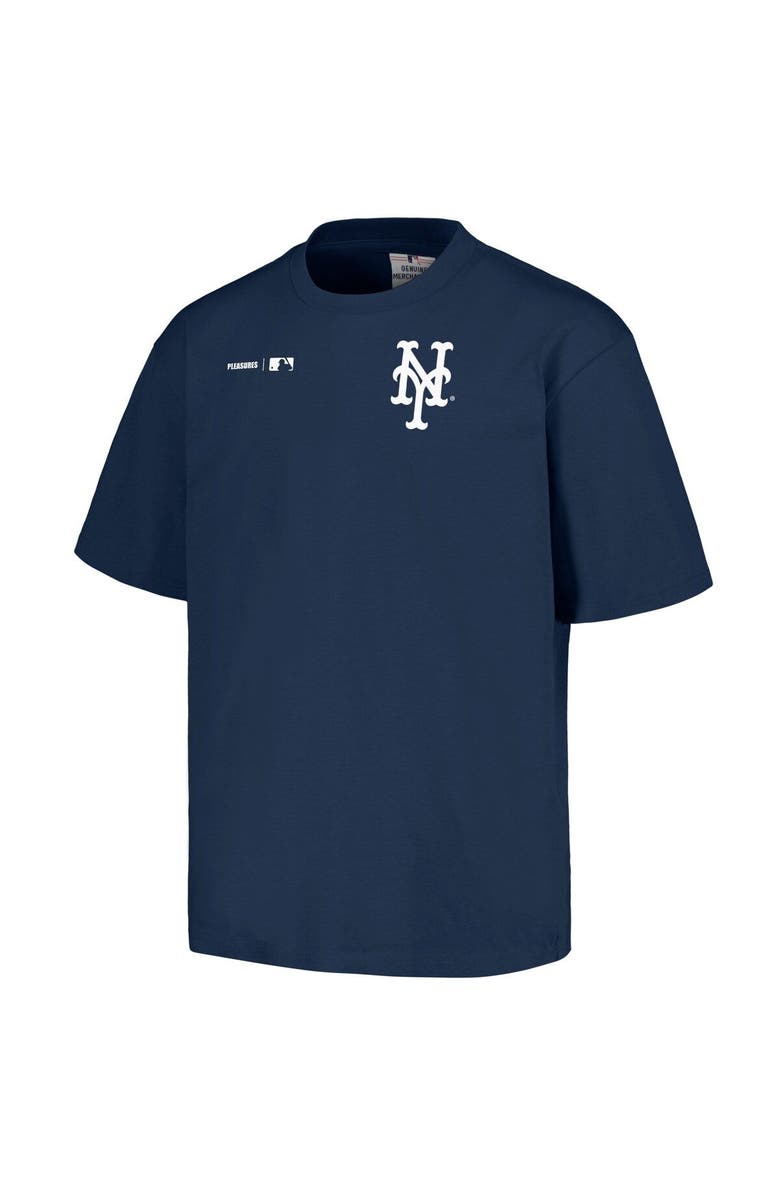 PLEASURES Men's PLEASURES Navy New York Mets Precision T-Shirt, Alternate, color, Navy