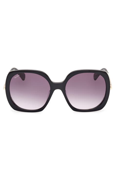 Malibu 58mm Gradient Butterfly Sunglasses
