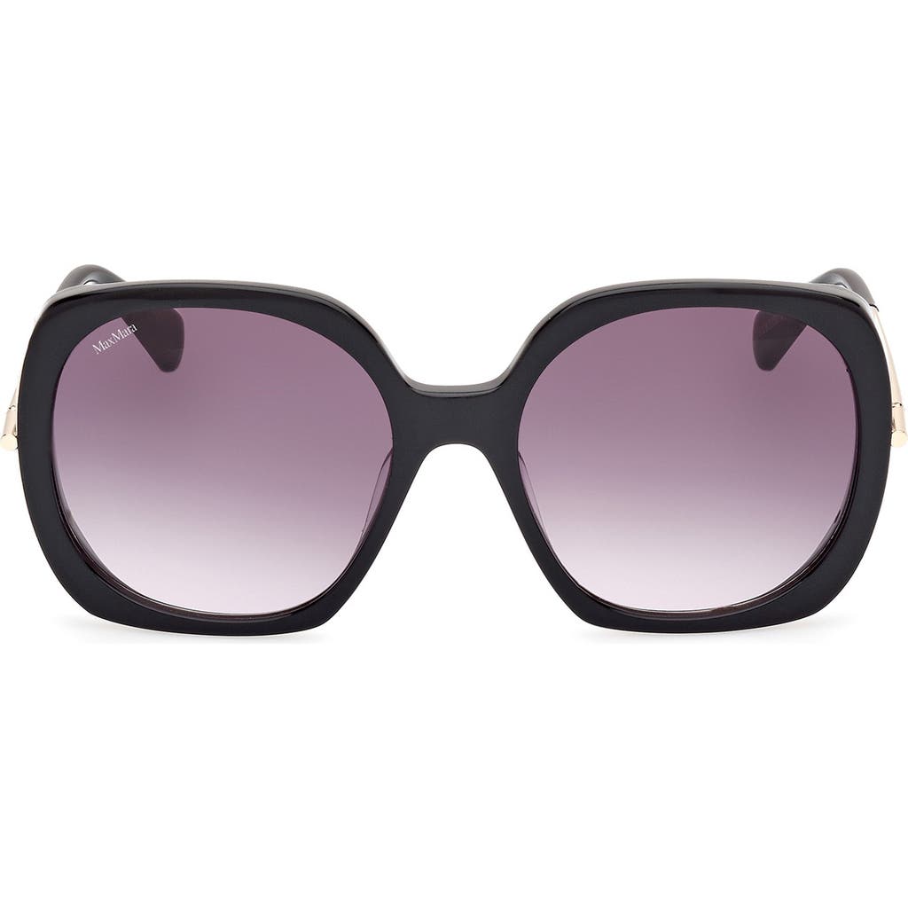 Max Mara Malibu 58mm Gradient Butterfly Sunglasses In Multi