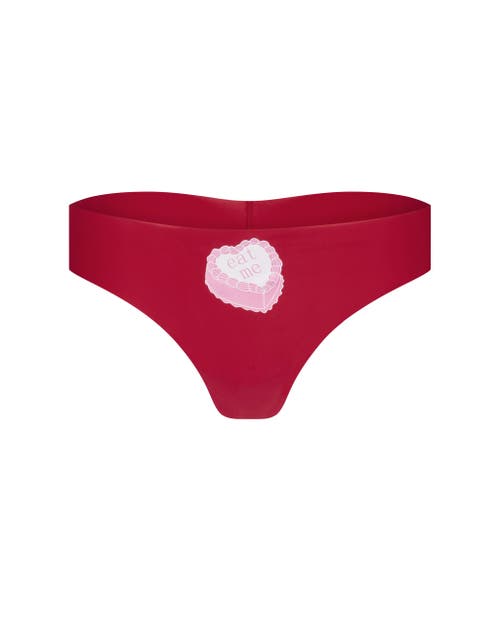 Adore Me Francine Thong Panties In Heart Red