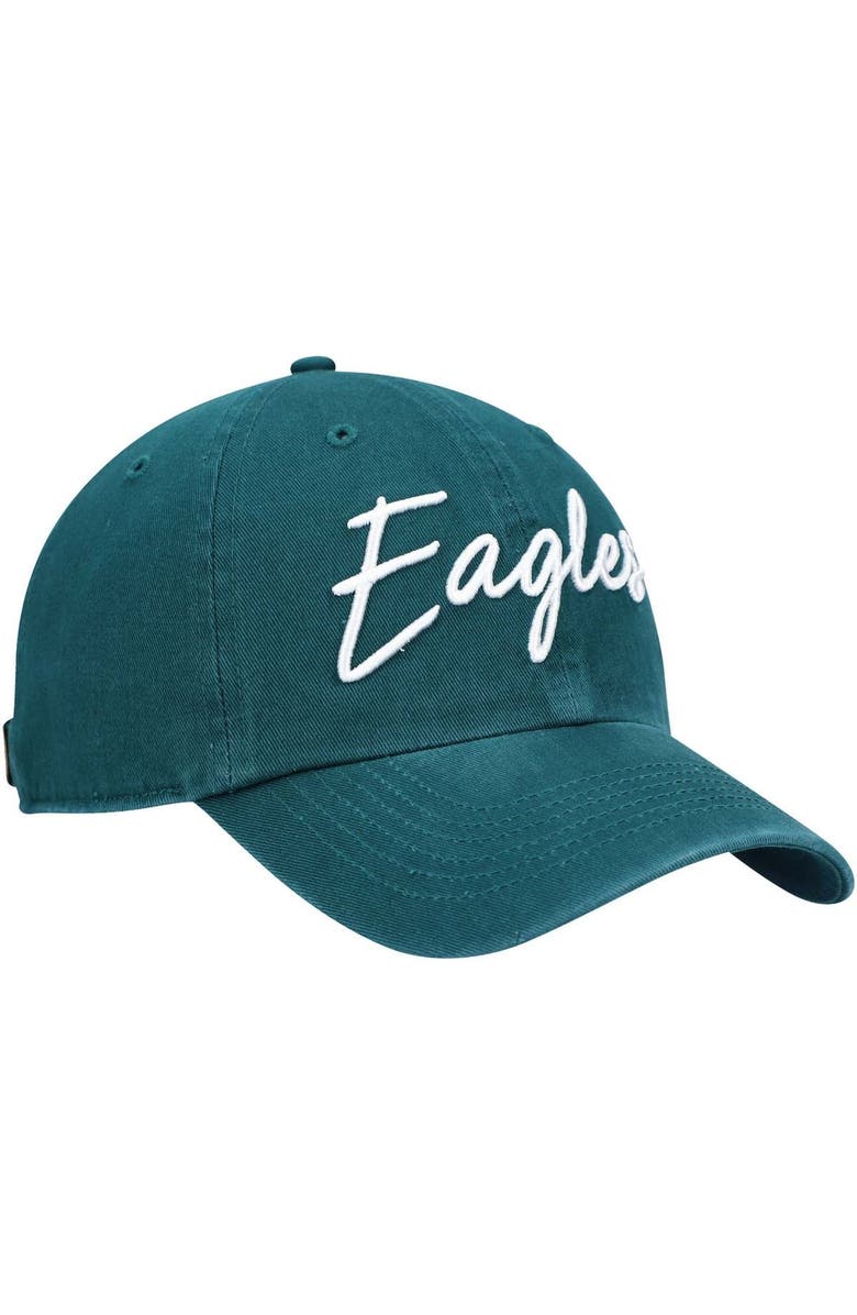 '47 Women's '47 Midnight Green Philadelphia Eagles Vocal Clean Up Adjustable Hat, Alternate, color,