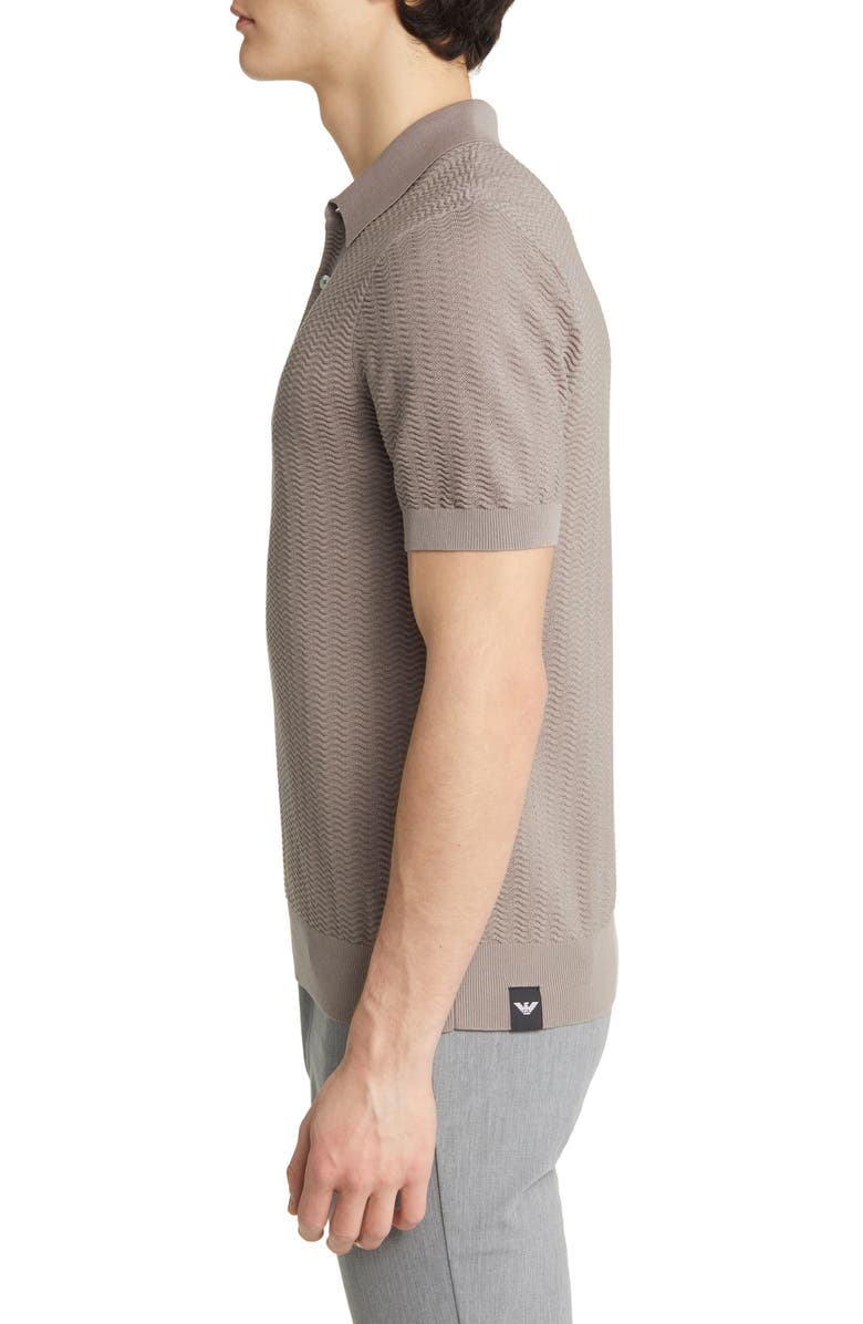 Emporio Armani Textured Sweater Polo, Alternate, color,