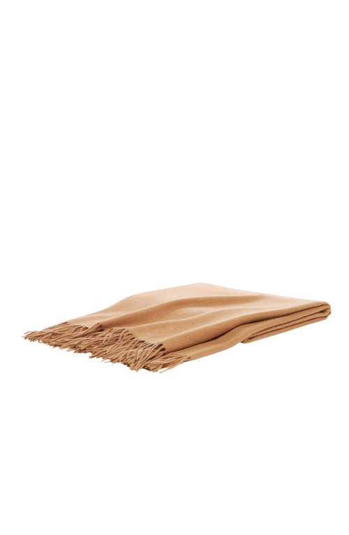 Italic Remi Cashmere Throw Blanket In Camel
