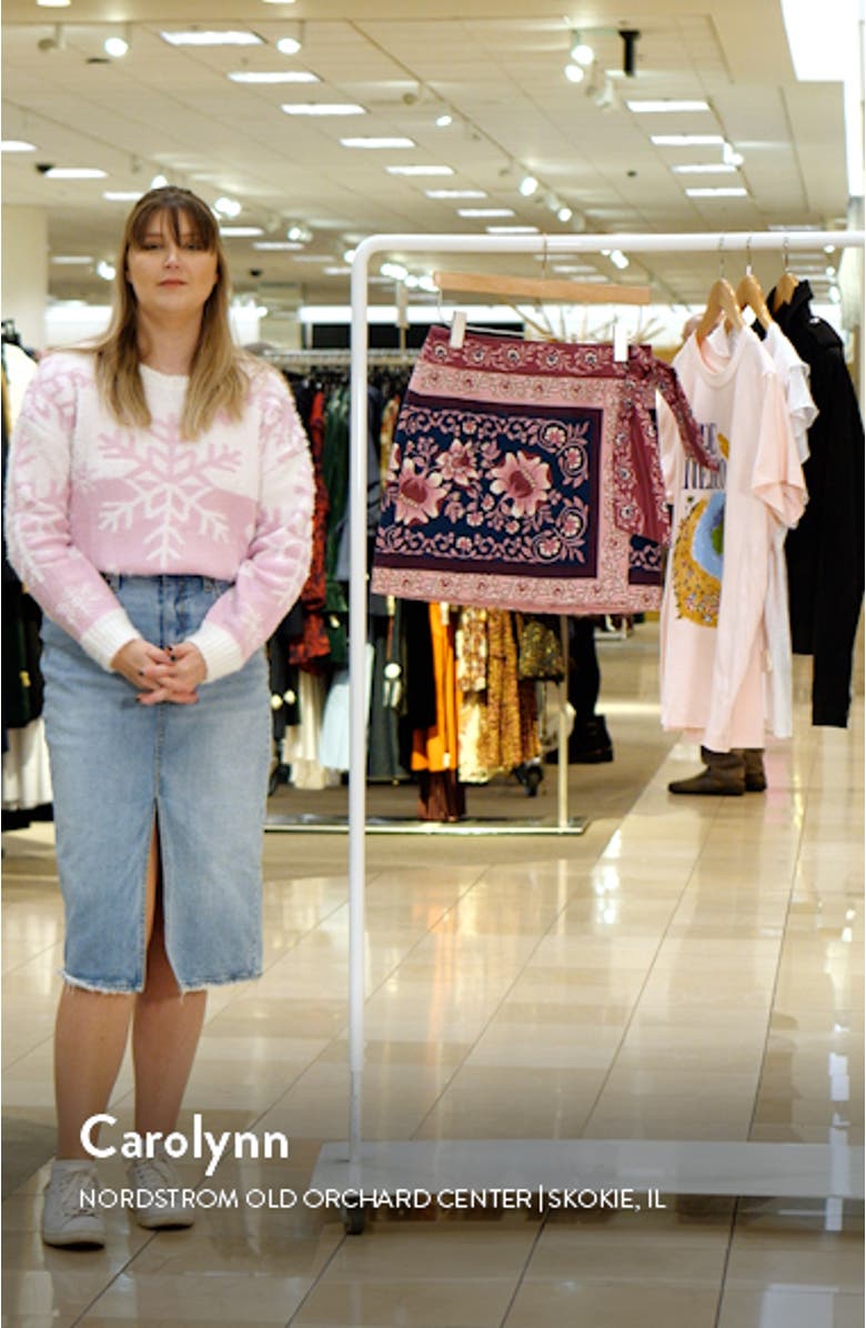 Ainika Charm Overlapped Denim Miniskirt, sales video thumbnail