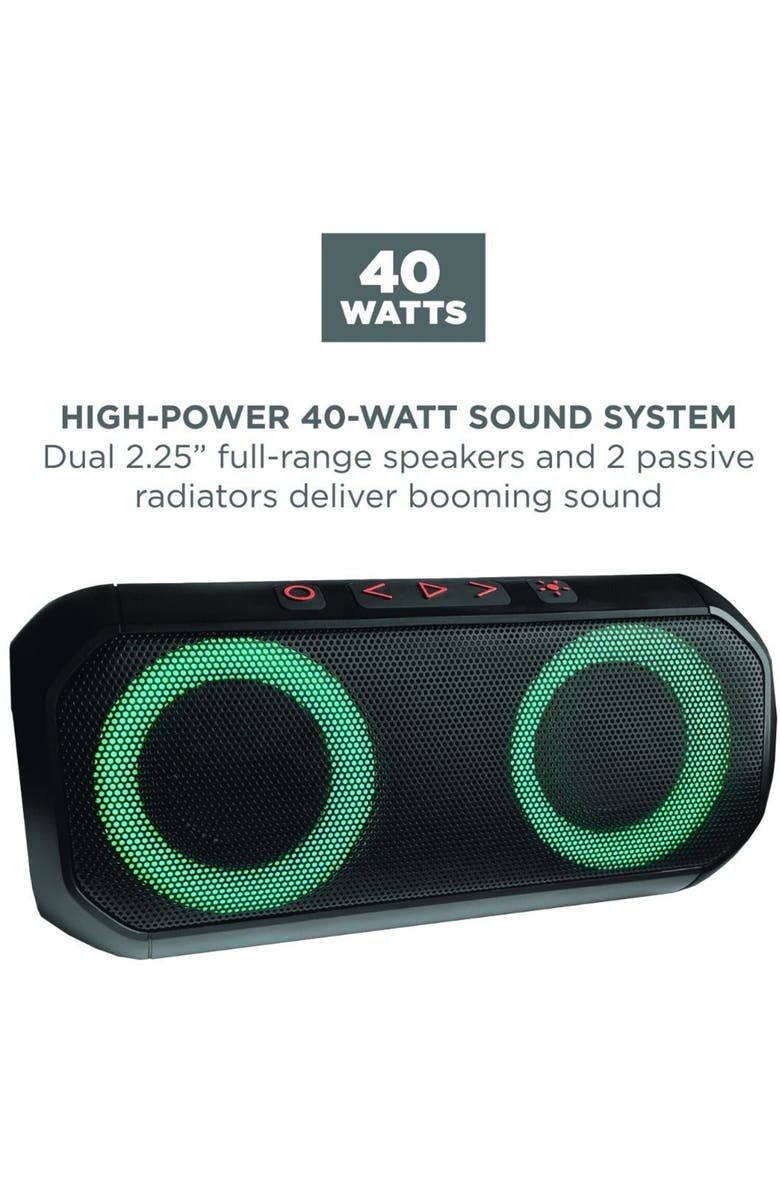 Ion Audio Uber Boom Portable Bluetooth Speaker, Alternate, color, Multicolor