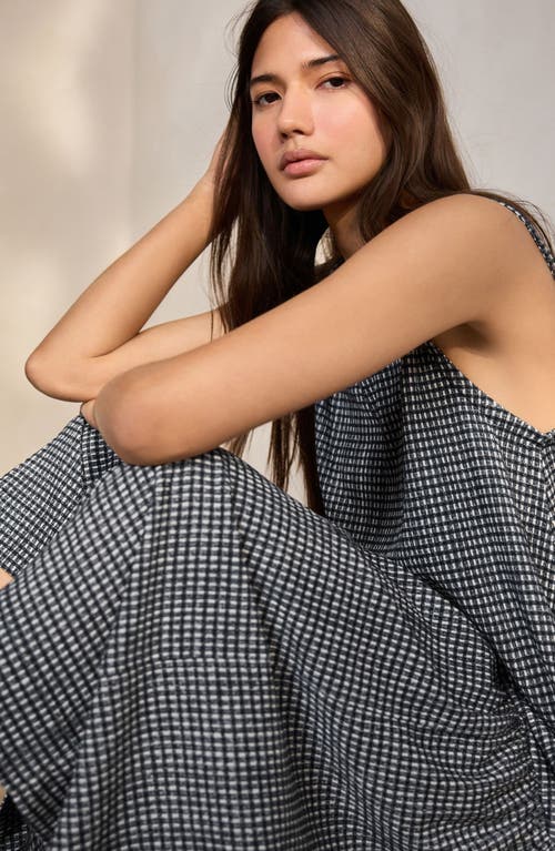 Next Sleeveless Drop Waist Dress In Blue