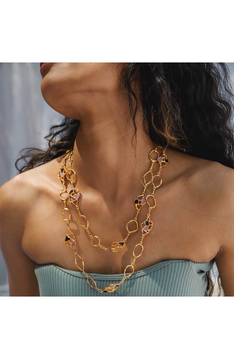 Dhwani Bansal MIVA NECKLACE, Alternate, color, Gold Plated