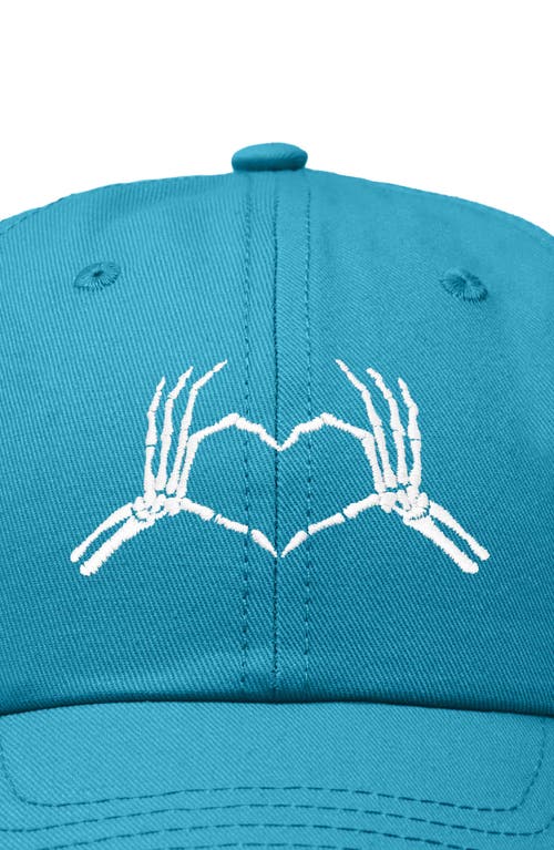 DALIX DALIX SKELETON HEART EMBROIDERED DAD HAT
