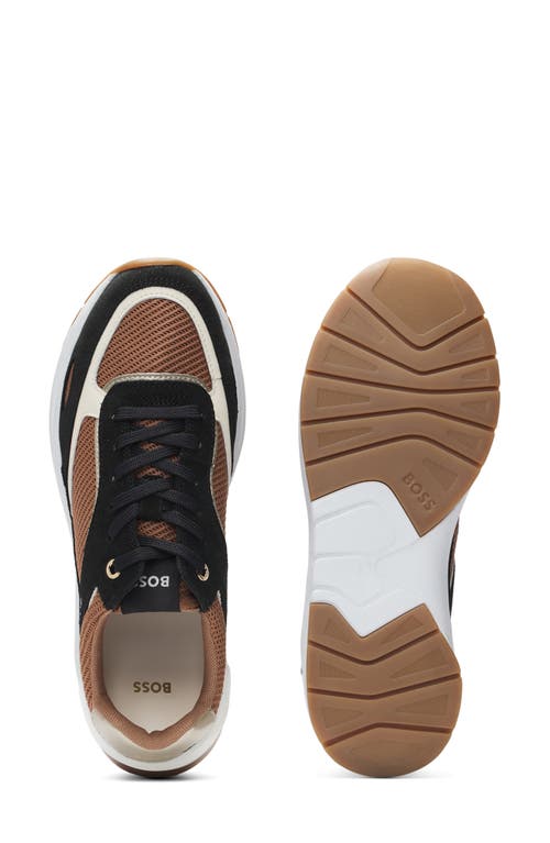 Hugo Boss Boss Skylar Runn Sneaker In Nude