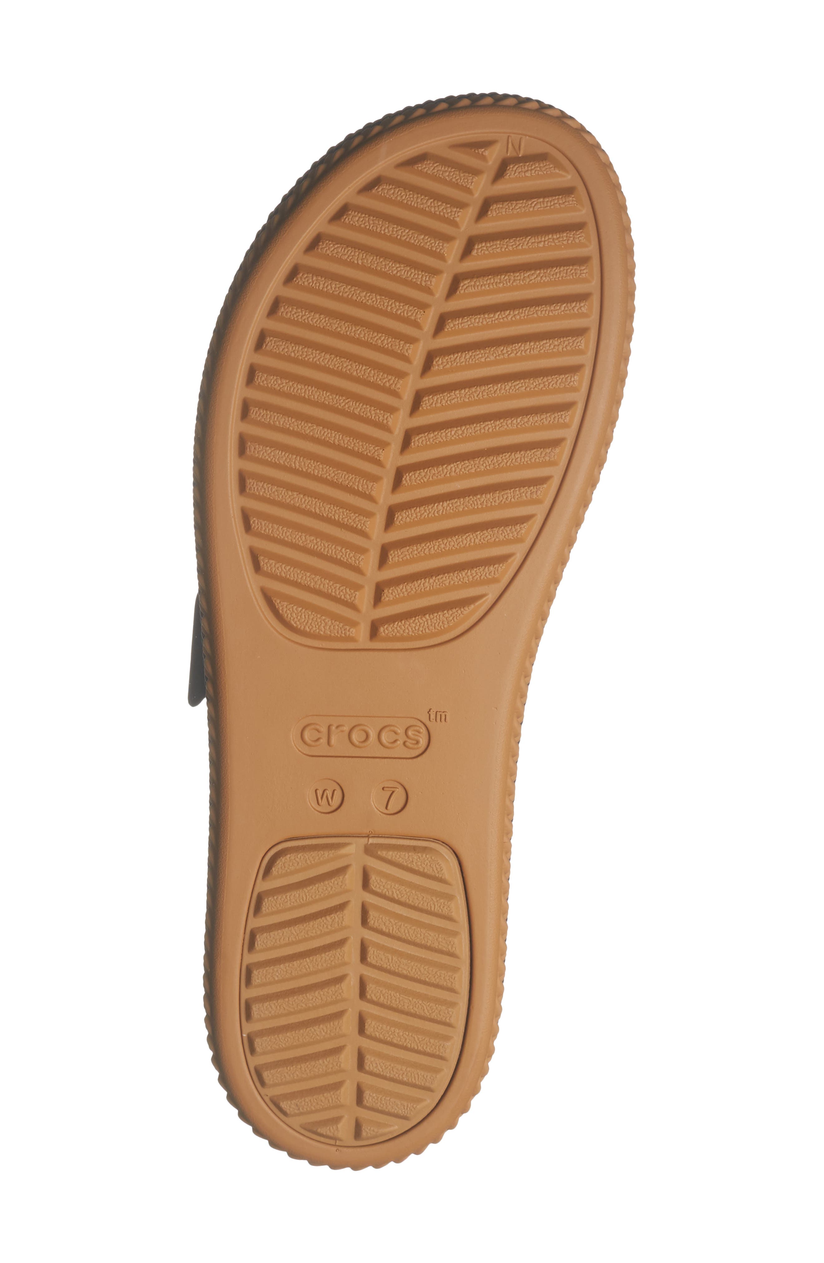 CROCS Brooklyn Buckle Wedge Slide Sandal, Alternate, color, Black