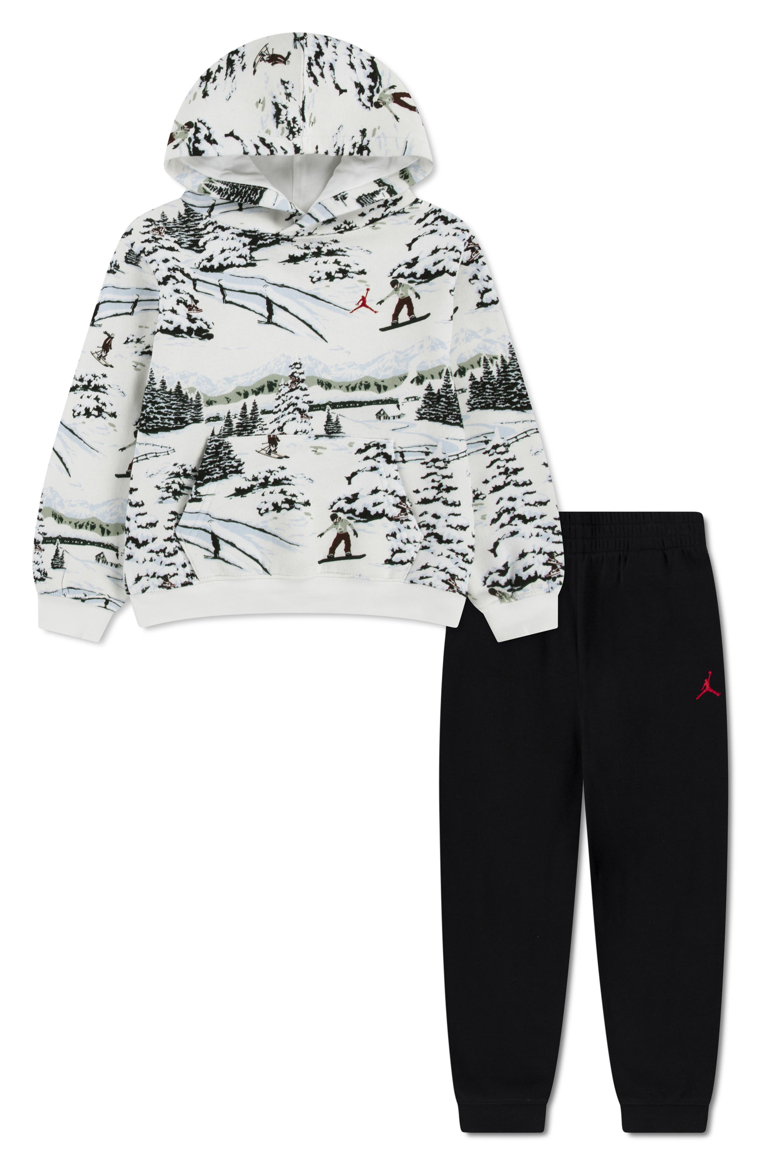 Jordan Kids' Brooklyn Fleece Holiday Hoodie & Joggers Set