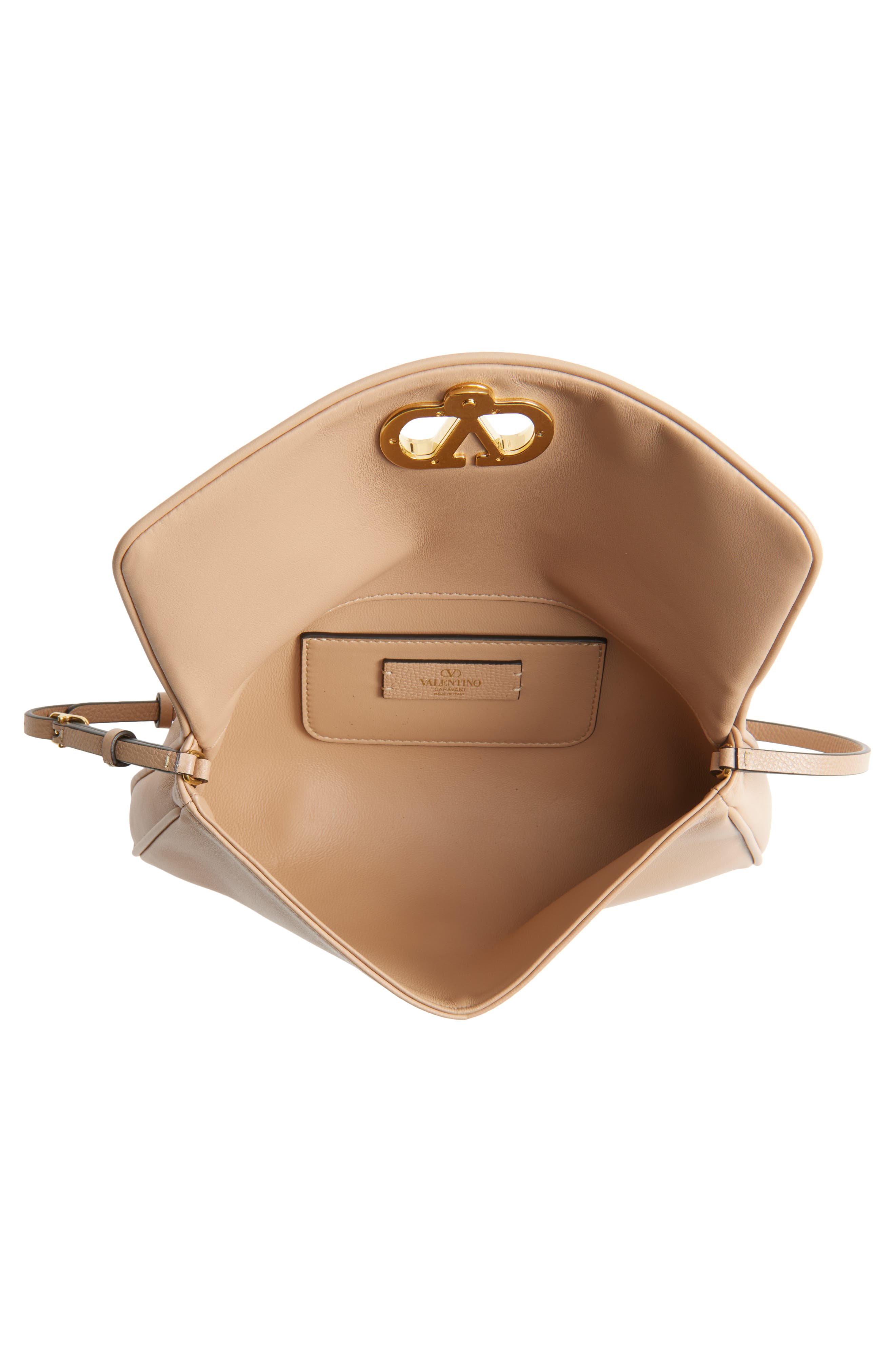 Small DeVain Leather Shoulder Bag, Alternate, color, ROSE