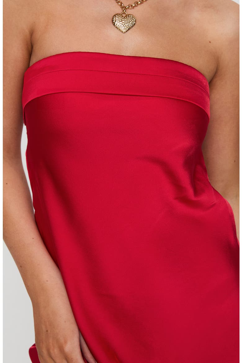 Phillipa Strapless Minidress, Alternate, color, RED