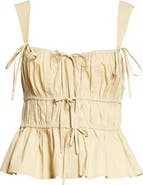 Ulla Johnson Lulu Tie Peplum Tank