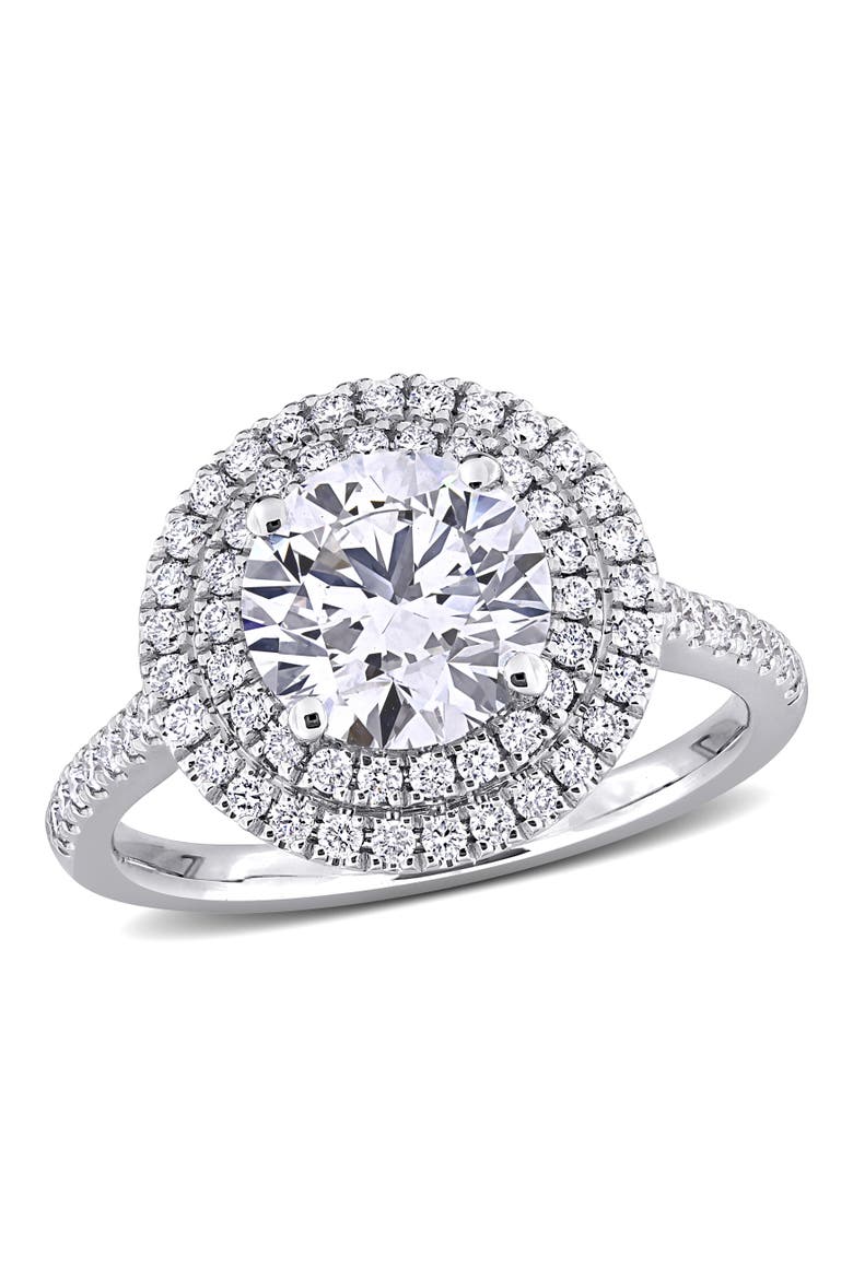 2-1/2 CTW Lab-Grown Diamond Halo Ring 14k, Main, color, White Gold