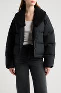rag & bone Angie Faux Shearling Trim Puffer Jacket
