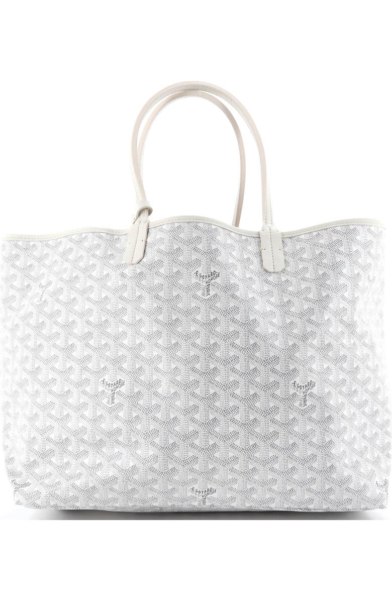 Pre-Owned Goyard Saint Louis Tote Coated Canvas PM, Alternate, color, White