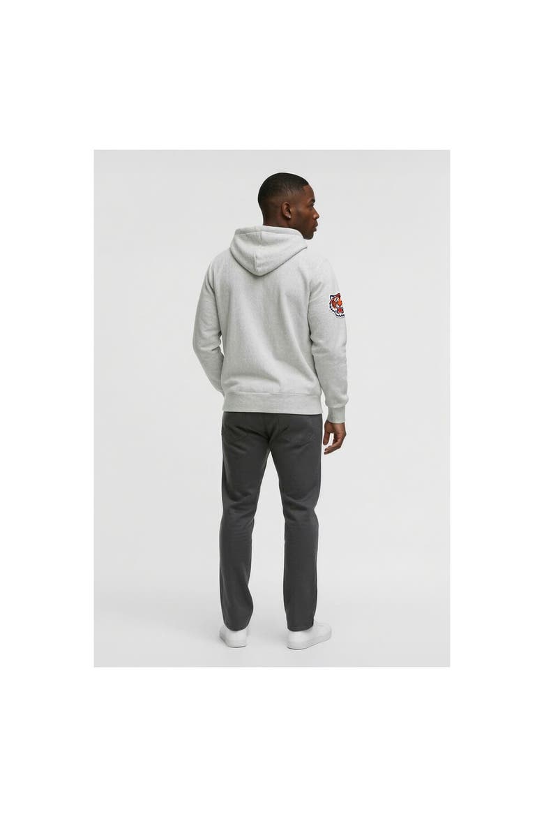 Men's Champion  Gray Detroit Tigers Reverse Weave Chenille Full-Zip Hoodie, Alternate, color, Gray