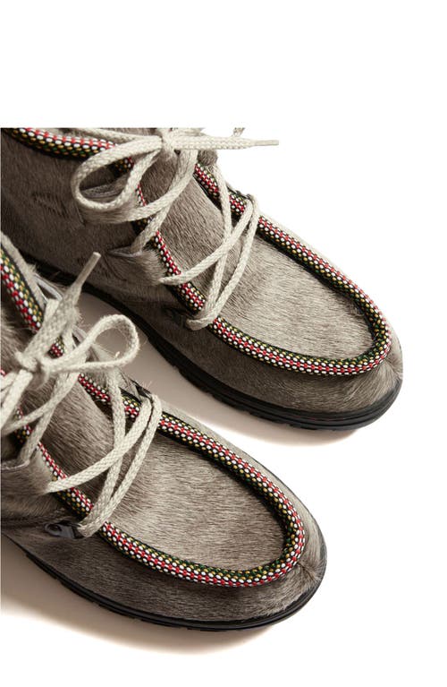 Penelope Chilvers Incredible Genuine Calf Hair Bootie In Gray